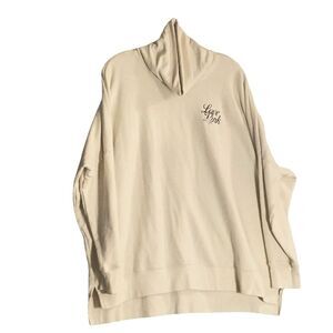 Pink Victoria Secret Love Pink Long Sleeve Turtle Neck Oversized Pullover M